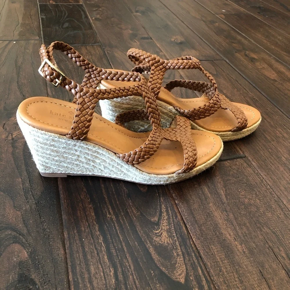 Kate Spade Espadrille Wedge Sandals Size 9.5